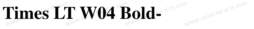 Times LT W04 Bold字体转换